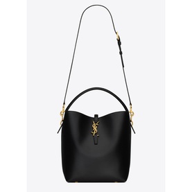Le 37 Shiny Leather Bucket Bag