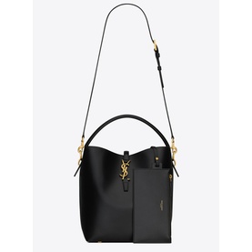 Le 37 Shiny Leather Bucket Bag