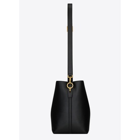 Le 37 Shiny Leather Bucket Bag