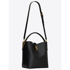 Le 37 Shiny Leather Bucket Bag