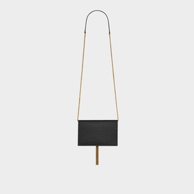 Kate Satin Tassel Leather Chain Wallet