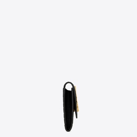 Small Envelope Croc-Embossed Leather Wallet
