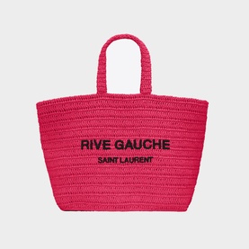 Rive Gauche Raffia Tote Bag