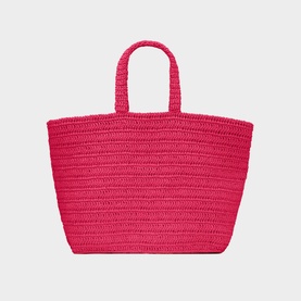 Rive Gauche Raffia Tote Bag