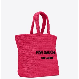 Rive Gauche Raffia Tote Bag
