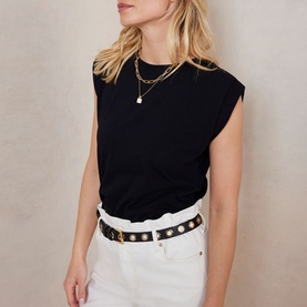 Cotton Extended Shoulder T-Shirt