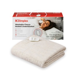 Fleece Large Underblanket Single Washable 4 heat