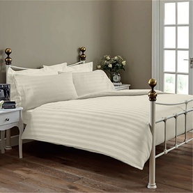 Hotel 400 Thread Count Egyptian Cotton Sateen Oxford Pillowcase Pair Ivory