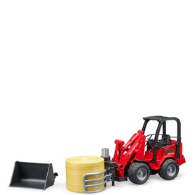 02192 Sch&auml;ffer Compact Loader Bale Gripper and Bale