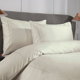 800 Thread Count Standard Pillowcase Pair Ivory