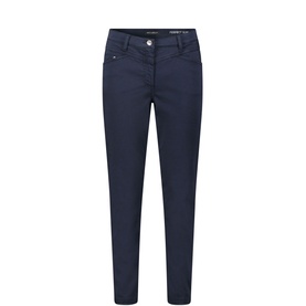 Mid-Rise Slim Trousers