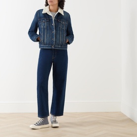 Org Sherpa Lined Denim Jacket