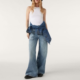 Cynda Ribbed Jersey Tank Top