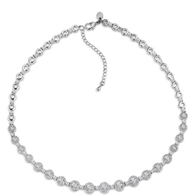 Cubic Zirconia Embellished Necklace