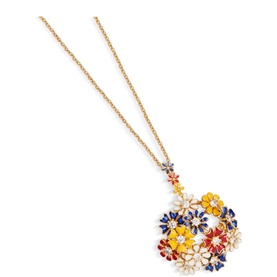 Floral Cluster Pendant Necklace