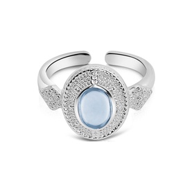 Ornate Blue Stone Ring