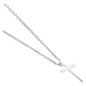 Silver Plated Cross Pendant Necklace