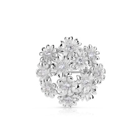 Floral Cluster Brooch