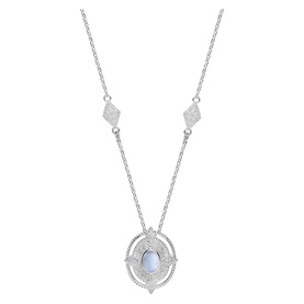Ornate Stone Pendant Necklace