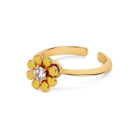 Yellow Flower Revolving Ring