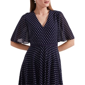 Celia Spot Midi Dress