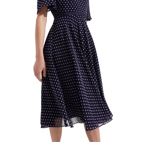 Celia Spot Midi Dress