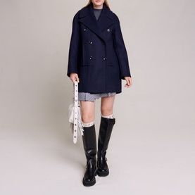 Galeto Wool Blend Peacoat