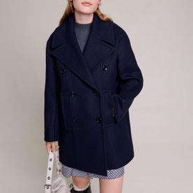 Galeto Wool Blend Peacoat