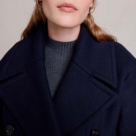 Galeto Wool Blend Peacoat