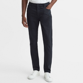 Deep Mid-Rise Slim Fit Jeans