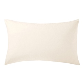 Brushed Cotton Standard Pillowcase Pair Ivory