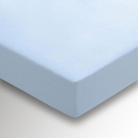 Brushed Cotton Fitted Sheet Blue