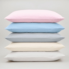 Brushed Cotton Standard Pillowcase Pair Blue