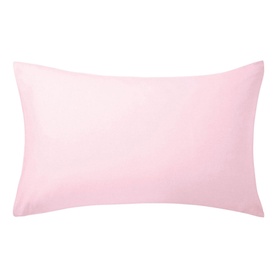 Brushed Cotton Standard Pillowcase Pair Pink