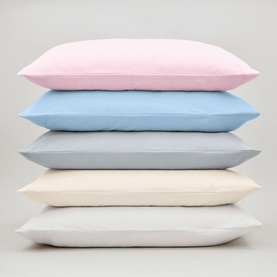 Brushed Cotton Standard Pillowcase Pair Pink