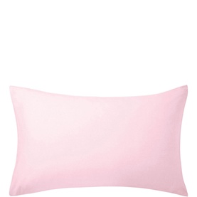 Brushed Cotton Standard Pillowcase Pair Pink