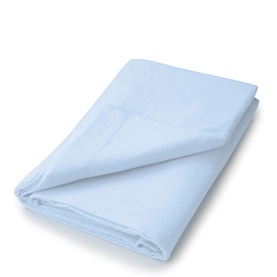Brushed Cotton Flat Sheet Blue