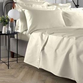400 Thread Count Flat Sheet Ivory