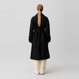 Gama Belted Wool-Blend Coat