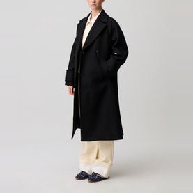 Gama Belted Wool-Blend Coat