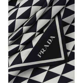 Printed Silk Twill Scarf