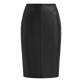Raya Leather Pencil Skirt