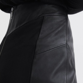 Raya Leather Pencil Skirt