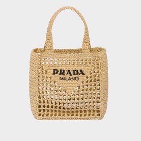 Small Raffia Tote Bag