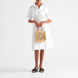 Small Raffia Tote Bag