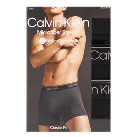 Three-Pack Microfibre Logo Boxers