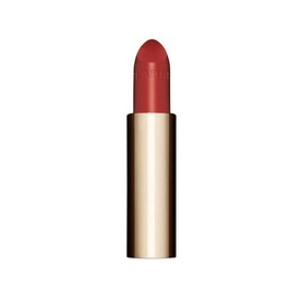 Clarins Joli Rouge Lipstick Refill in a warm red-coral shade, 3.5g, shown without outer case in gold-toned casing