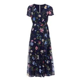 Lola Floral Tiered Midi Dress