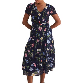 Lola Floral Tiered Midi Dress