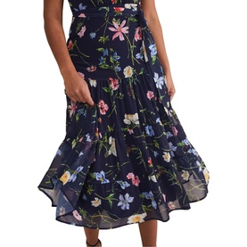 Lola Floral Tiered Midi Dress